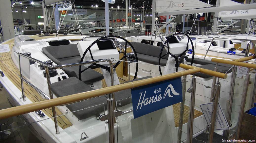 Auf der boot 2015 in Düsseldorf wird die neue Hanse 455 präsentiert - by Yachtfernsehen.com.