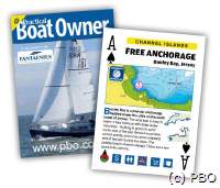 Ankerplätze, ankern rund um England, Englischer Kanal, Kanalinseln, Frankreich: Practical Boat Owner Free Anchorage playing cards - around the UK, Channel Islands and France.