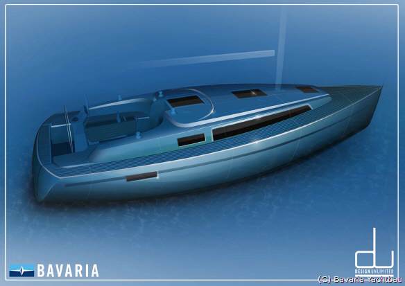 Soll die neue Segelyacht Bavaria Cruiser 33 aussehen. Nuovo sviluppo per BAVARIA vela  CRUISER 33. Nouveau voilier BAVARIA: Cruiser 33 - powered by Yachtfernsehen.com