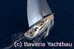 Bavaria Vision 46 unter vollen Segeln. Sie ist mit einem Dock Control System erhältlich, das gemeinsam mit Garmin  entwickelt wurde. - by Yachtfernsehen.com
