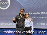 Bei der "boot" 2020 in Düsseldorf stellte der deutsche Skipper Boris Herrmann gemeinsam mit einer Vertreterin der Vendée Globe-Organisaton sein Projekt vor. (c) by Martin Pohlmann/Vendée Globe