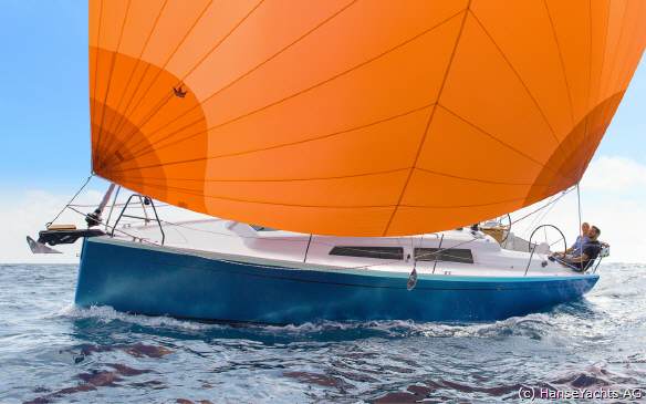 Die neue Segelyacht Hanse 315 ist während der HISWA Amsterdam zur Segelyacht des Jahres ausgezeichnet worden (c) by HanseYachts AG