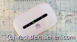 Der Huawei E5330 3G Mobile WiFi Hotspot Router eignet sich für WAN-Netze an Bord von Yachten und Campingmobilen - by Yachtfernsehen.com