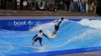 Wenn die Wassersportmesse boot 2021 in Düsseldorf stattfindet, soll auch die "The Wave" wieder zum Surfen einladen. (c) yachtfernsehen.com
