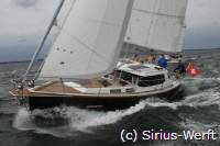 Sirius 35 DS hoch am Wind - powered by Yachtfernsehen.com.