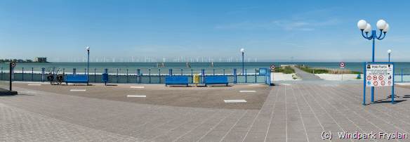 Schöne Aussicht: Der im IJsselmeer geplante Windpark von Makkum aus gesehen.